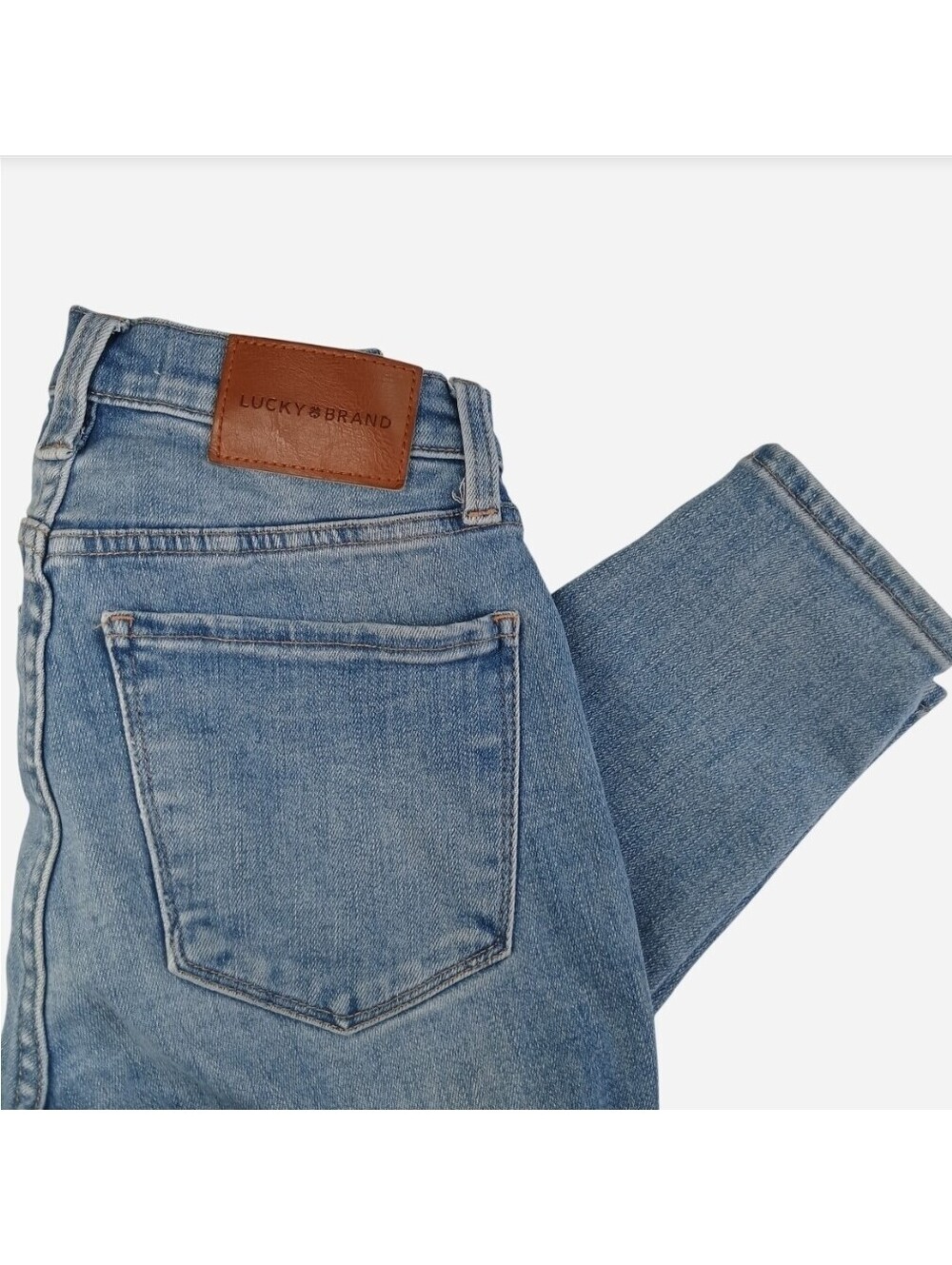 Lucky Brand Bridgette High Rise Skinny Jeans Size 2 /26 R Blue Denim Medium Wash